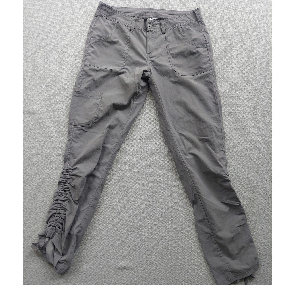 The North Face Pants Womens 10 Grey Aphrodite 2.0 Hiking‎ Ruched Outdoor Stretch
